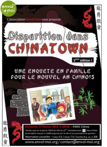 Affiche du jeu de piste du Nouvel An Chinois 2013