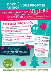 Affiche des ateliers de l'association Envol-Moi